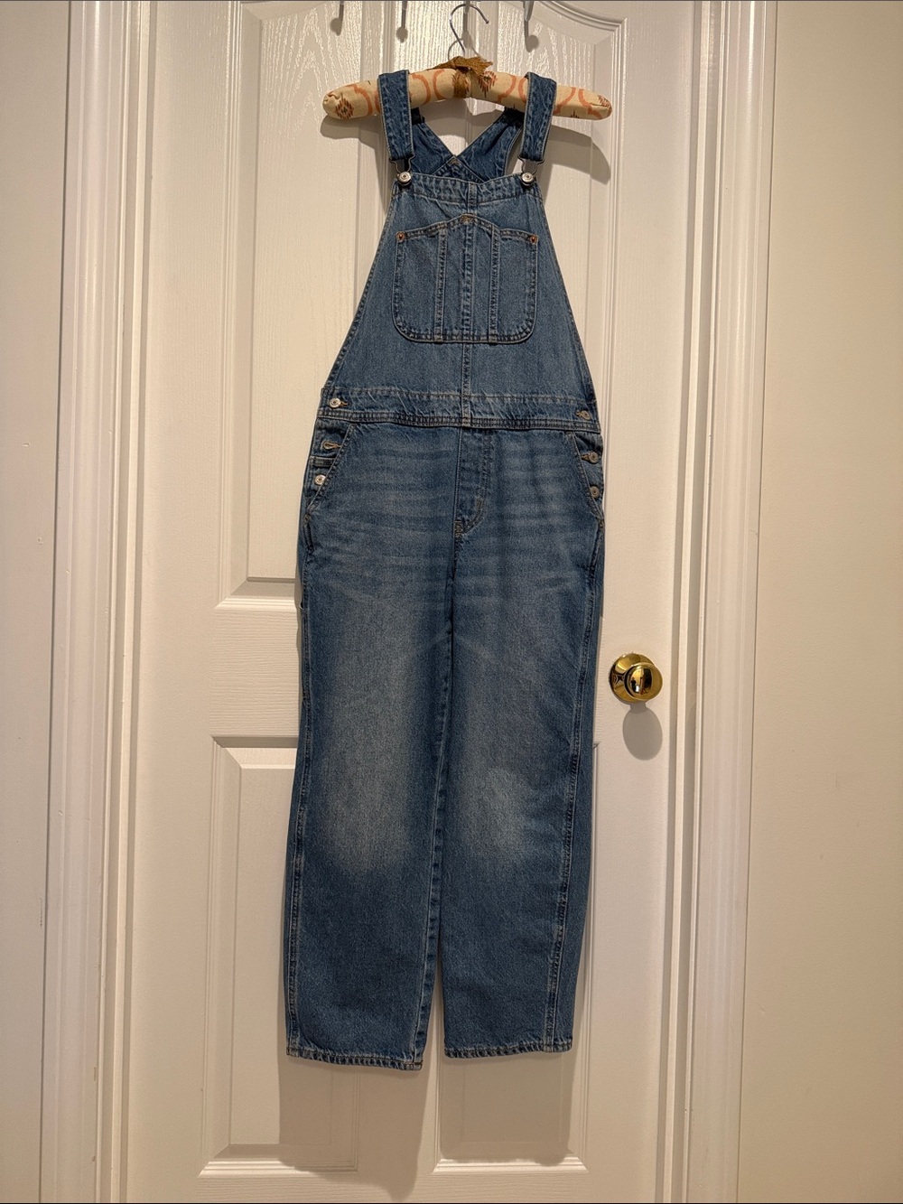 Old Navy Medium Blue Denim Overalls Petite